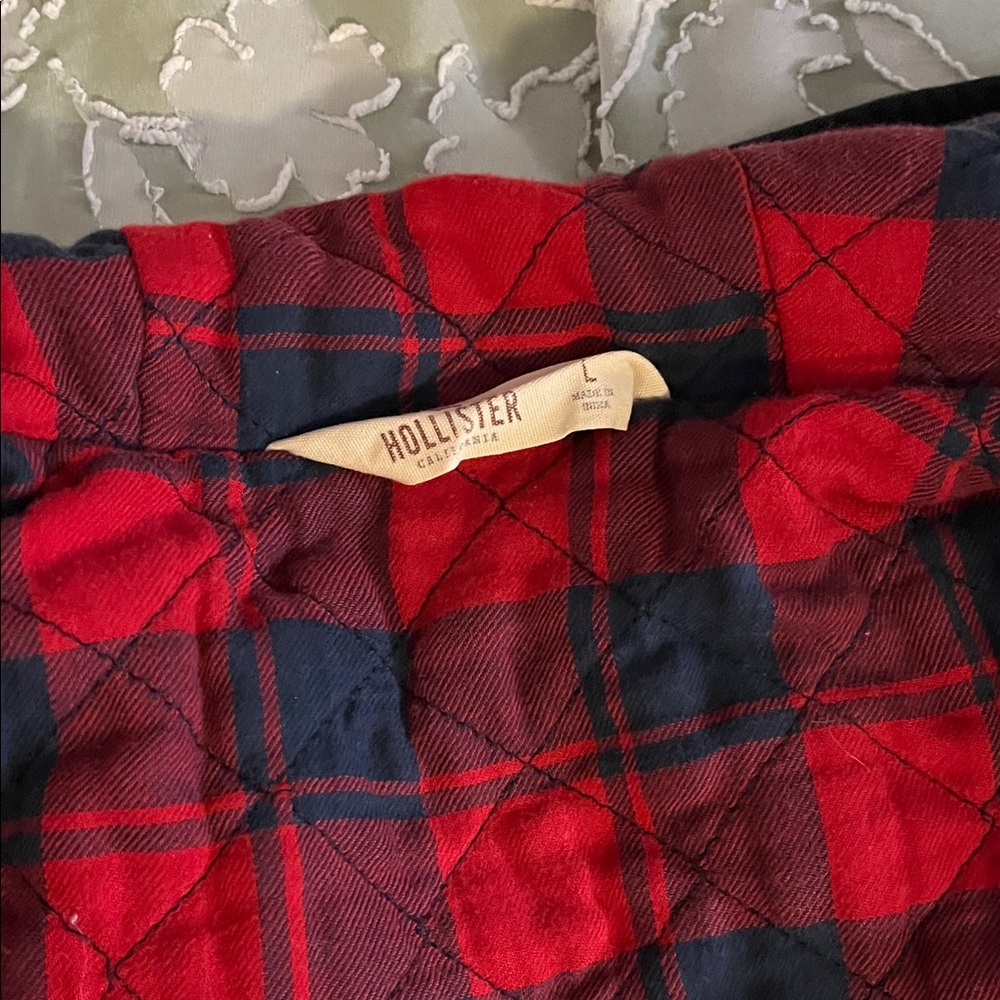 Hollister Red and Black PlaidJacket